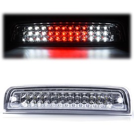 G-PLUS LED 3rd Third Brake Light Compatible with Dodge Ram 1500 2009-2017/ Compatible with Ram 2500 3500 2010-2017 High Mount Dual Row Stop Cargo Lamps(Chrome Housing Clear Lens)