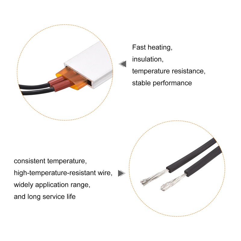 MECCANIXITY PTC Heating Element 24V 3W-25W 70C Consistent Temperature Ceramic