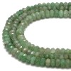 Unbranded Green Strawberry Quartz Faceted Rondelle Beads Size 6x9mm 15.5''