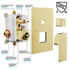 JQBQS Shower System Modern Rain Brass Faucet Set With Valve