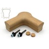 7021 Level Quarterturn with Cap, 90 Degree, 6010 Series, Hardwood