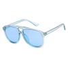 anteojos de sol unisex de moda, color azul y rectangular,