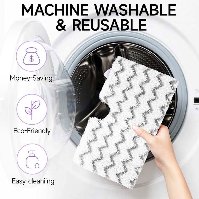 BIVVIK Steam Mop Replacement Pads for Shark S3500 Series S3501