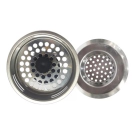 Macoll Set 2 Coladeras Malla Fregadero Lavabo Desagüe Acero Inoxid