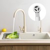 Bamyli 2-Piece Round Sink Overflow Kit, 250mm PP Tube, White,