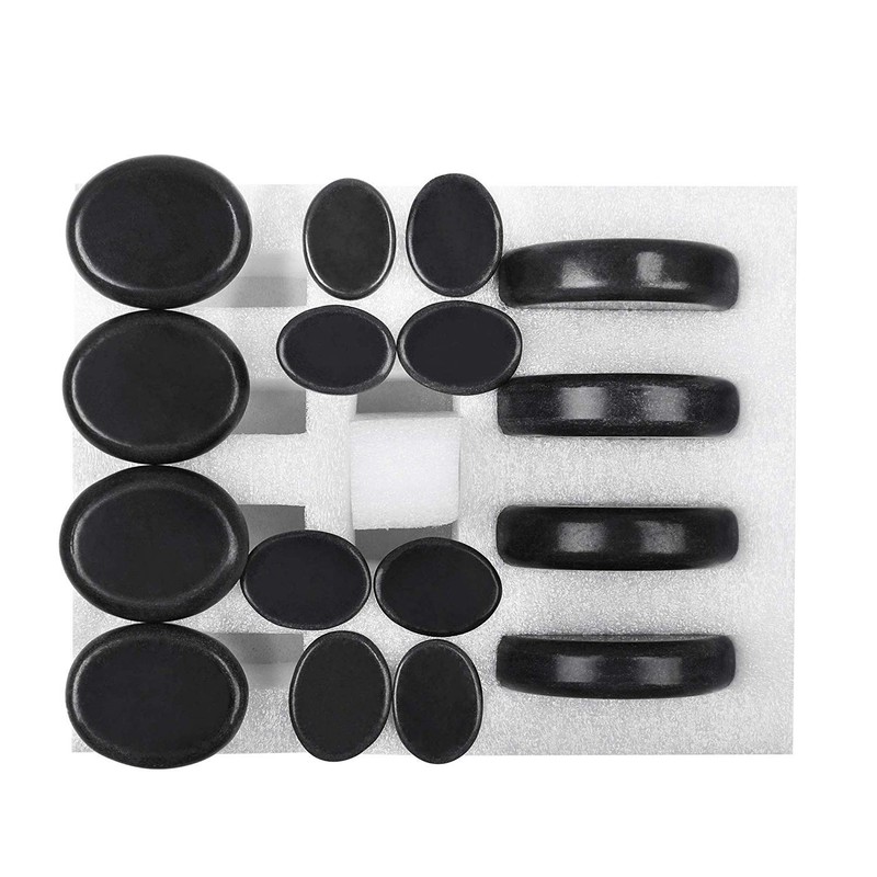 Kendal 16 Pcs Professional Large Massage Stone Set Basalt Hot
