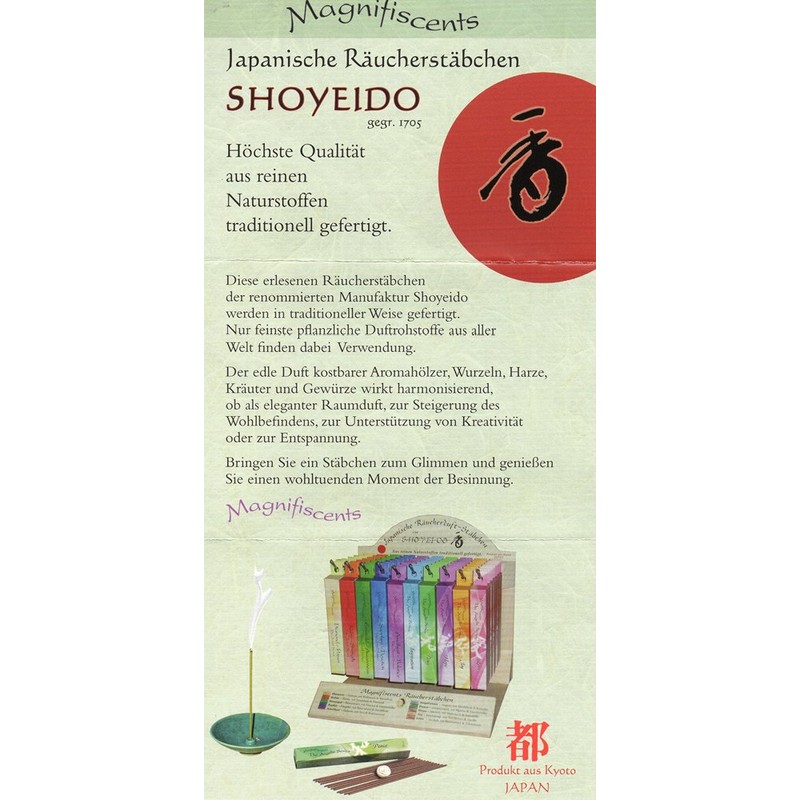 Shoyeido Incense Gemstone and Angelic Series (Pack of 10) (Natural)