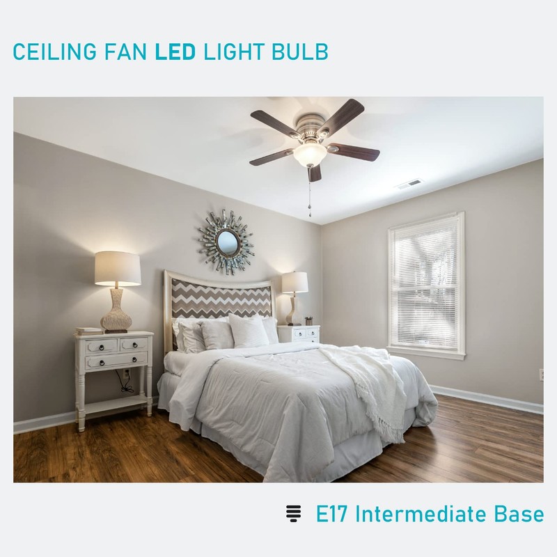 Maelsrlg E17 Intermediate Base LED Bulb, 6W (60 Watt Equivalent)