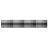Famibay PVC Heat Resistant, Washable, Vintage, Vinyl Table Runner, Black