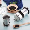 Pack of 2 Folding Cups, Stainless Steel 150 ml, Foldable