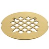 4-1/4 inches Snap-On Round Shower Drain Cover, Stainless Steel (Brushed