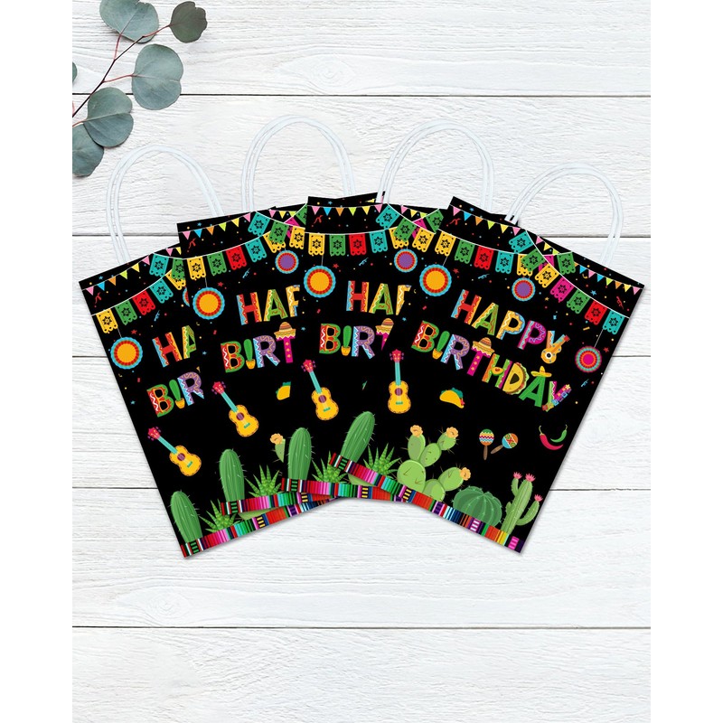 16 bolsas mexicanas para fiestas de cumpleaños, fiestas de cumpleaños,