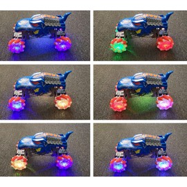 Remote Control Car for Boys Girls, 1:16 Scale RC Monster Truck, 2.4 GHZ RC Stunt Car 360 Degrees Rotating Remote Control Crawler with Headlights RC Drift Car Toys for Kids 4-6 5-7