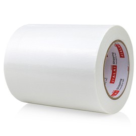 Wide Duct Tape, Industrial Grade 30Yards (90 ft) Wide 6'' Tape Duct, 9 Mil Heavy-Duty, Waterproof, Strong, Flexible, No Residue, for Crafts & Home Improvement (White, 6'' x 90ft)