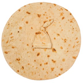 Burrito Swaddle Blanket Tortilla Baby Blanket and Hat, 90cm Soft Flannel Baby Burritos Safe Shower Blanket