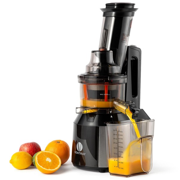 Ventray Slow Juicer Machine, Electric Cold Press Masticating Juice Extractor Maker for Citrus Orange Fruit Vegetable with Quiet Motor & Large Feed Chute, Vertical Compact Design and Easy Clean - 809