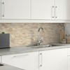 SUNWINGS 5-Sheet Peel and Stick Mosaic Natural 3D Stone Self