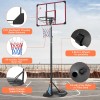 Portable Basketball Hoop System 7.5ft-9.2ft Adjustable Stand 32 Inch Backboard