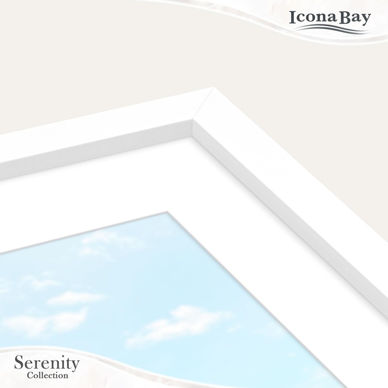 Icona Bay 5x7 Picture Frames w/Removable Mat for 4x6 Photos