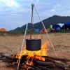 Rayeeley Portable Mini Camping Tripod Campfire Cooking Dutch Oven Tripod