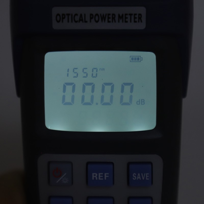 Optical Fiber Power Meter Optic Cable Tester ‑50~+26dbm with LED