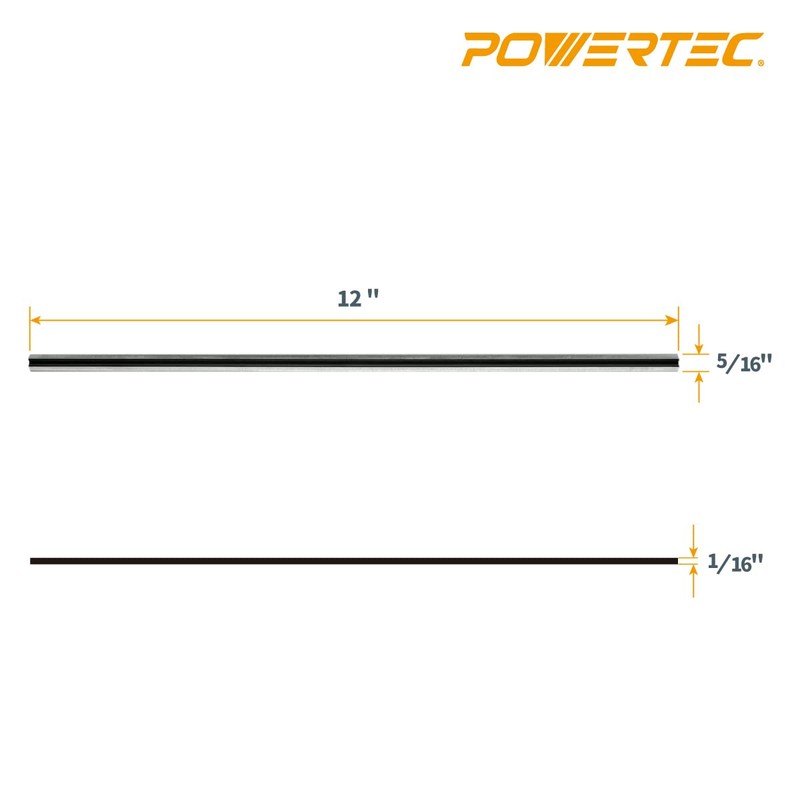POWERTEC 12 Inch Planer Blades for Makita 2012, 2012NB Planer,