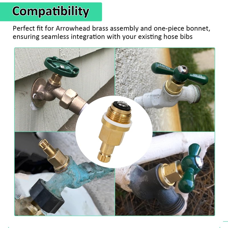 PK1100 Premium Brass Globe Valve Stem & Bonnet for Arrowhead