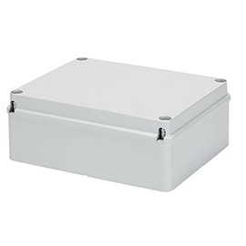 Gewiss GW44207 190mm Outdoor IP56 Junction Box Hinged Lid 190x140x70mm Plastic