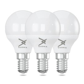 VIIONX E14 LED Bulb, 4.9W (40W Equivalent), 470 Lumens, Warm White 2700K, Non-Dimmable, Energy-Saving E14 Golf LED Bulb for Ceiling, Wall & Table Lamps (Pack of 3)