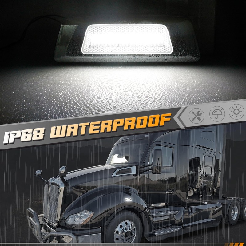 HERCOO Side Marker Turn Signal Lights LED Position light Compatible