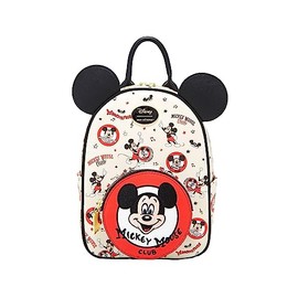 Her Universe Disney100 Mickey Mouse Club Vintage Mini Backpack BLACK NONE