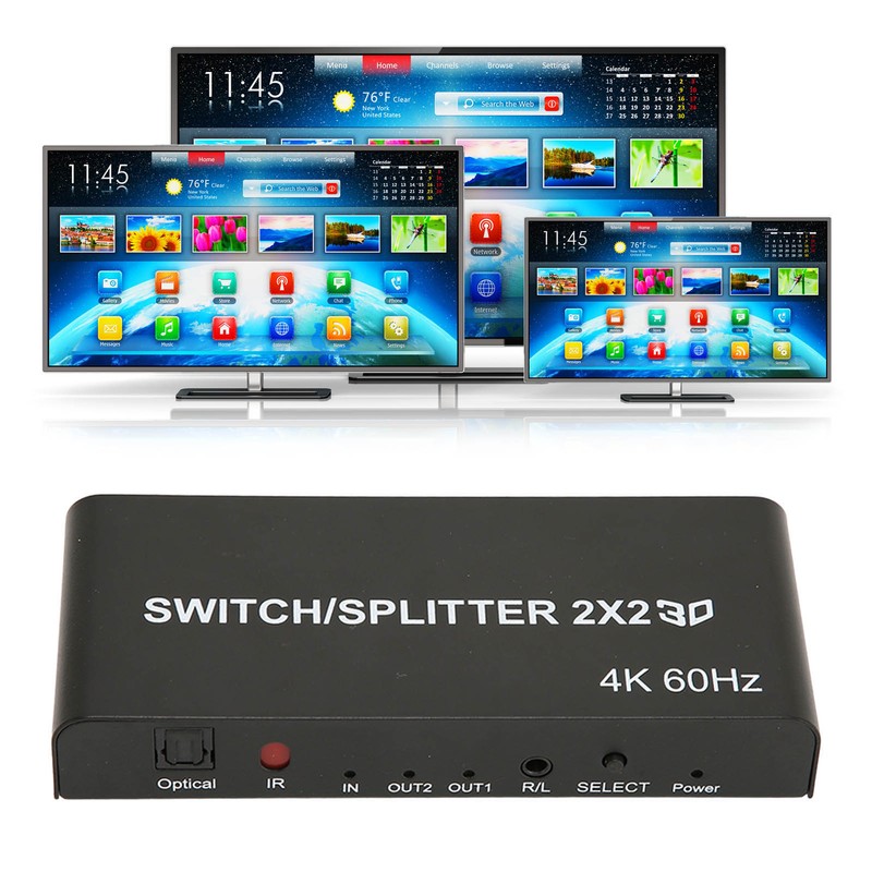 HD Multimedia Interface Switcher 2 in 2 Out 4K HD