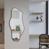 DAOYIJIAJU Irregular Wall Mirror, Asymmetrical Mirrors, 40"x17.7" Modern Bathroom Mirror