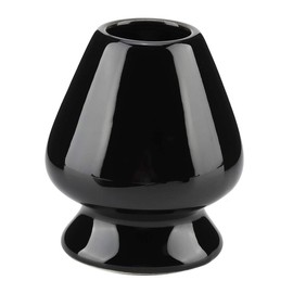 Soporte para Batidor Matcha, Soporte para Batidor Matcha de Cerámica de Té Japonés Tradicional, Soporte para Batidor Matcha Hecho a Mano(Negro)
