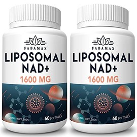 1600 mg Suplemento de NAD Liposomal, 98% Suplemento Puro de NAD+, Absorción Superior, Alternativa a Ribósido de Nicotinamida o NADH para Aumentar el N