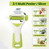 MantraRaj 3 in 1 Multi-Functional Peeler Multi Vegetable Straight Serrated
