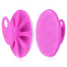 INNERNEED Cepillo de Limpieza Corporal de Silicona Suave de Calidad Alimentaria, Exfoliante Y Masaje Suave para Todo Tipo de Piel Púrpura