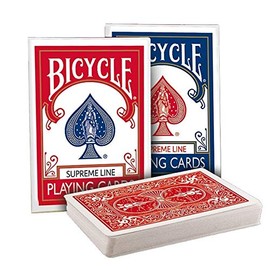 Solomagia Bicycle Supreme Line Set of Red and Blue Back Decks with Card Bag