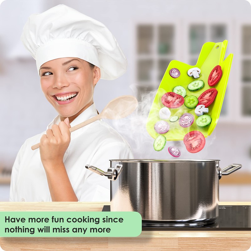 Kitchen Helpis® Set of 4 Foldable Chopping Board Small, Plastic