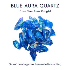 Crystals, Rocks, Jade, Crystals and Healing Stones, Witchcraft Supplies, Healing Crystals, Stones, Healing Stones, Rock Collection, Agate, Raw Stones (Blue Aura Quartz, 2 Pcs)