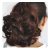 Generic Peluca De Pelo Rizado Corto Negro Natural, Cola De