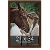 wallsthatspeak 21x34 Mocha Walnut Picture Frame for Puzzles Posters Photos