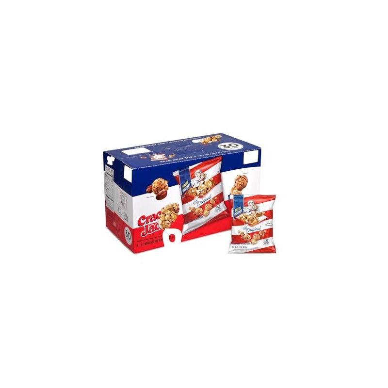Cracker Jacks Bulk Caramel Popcorn and Peanut Snack Packs –