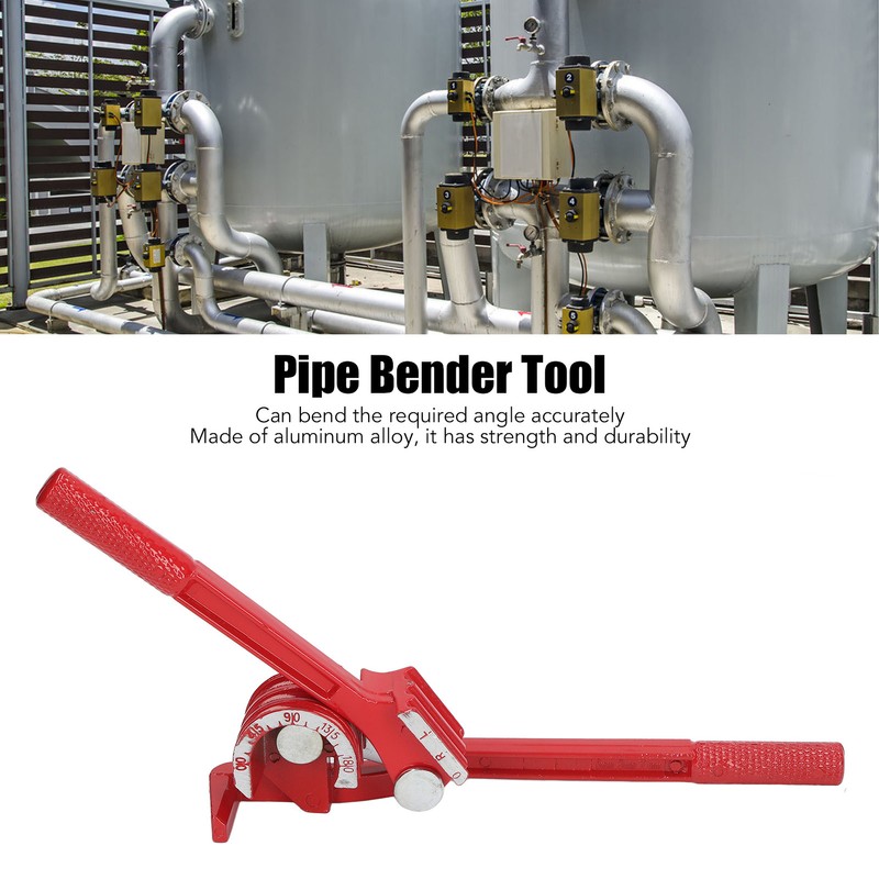 Mini Pipe Bender Aluminum Alloy Red 3 in 1 6mm