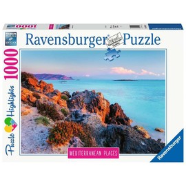 Ravensburger 14980 Rompecabezas 1000 Piezas, Grecia Mediterraneo, Multicolor