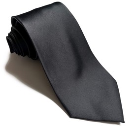 Paris 16 Pack Necktie, Black, Large Size, Solid Color, Men's, Formal Occasions, Funerals, Going to Night, Ceremonies, Dresses, Washable, Black