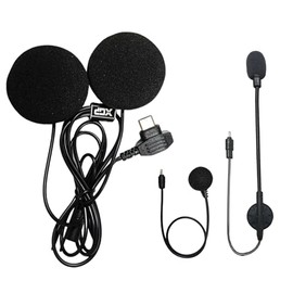 XGPMOTO Motorcycle Intercom 2 Seater Calling System, Speaker Microphone Accessory Set Headset