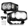 MICTUNING 4 Inch 56W LED Pods, RGB 7-Color Gradient Mode