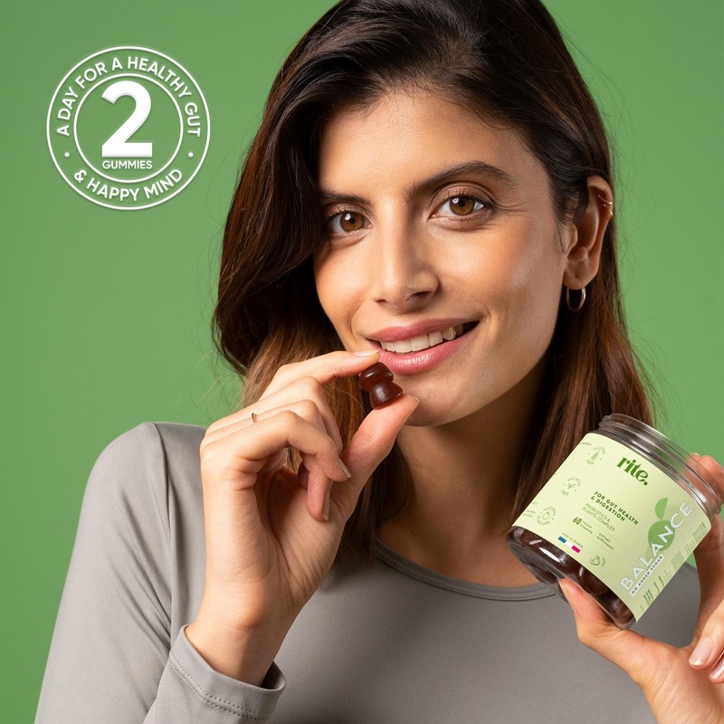 rite. Rite Balance Probiotics Sugar Free Gummies, Gut Health, Digestion,