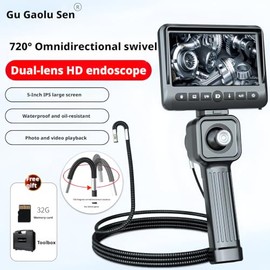 Borescope GL-500A Inspection camera Endoscope 6.5mm 3M Dual Lens 1080P